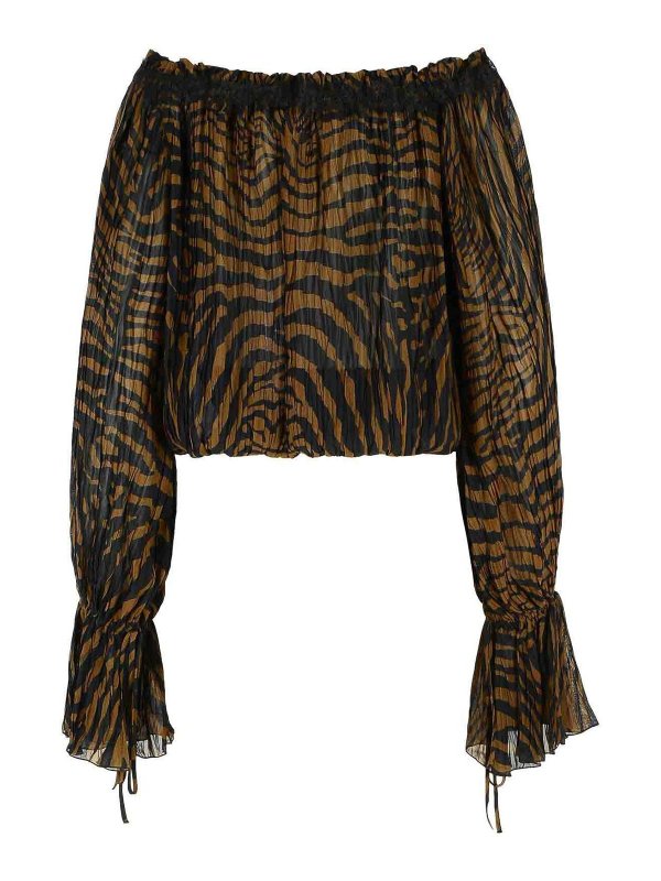 BLUMARINE: ブラウス online - ブラウス - ブラウン