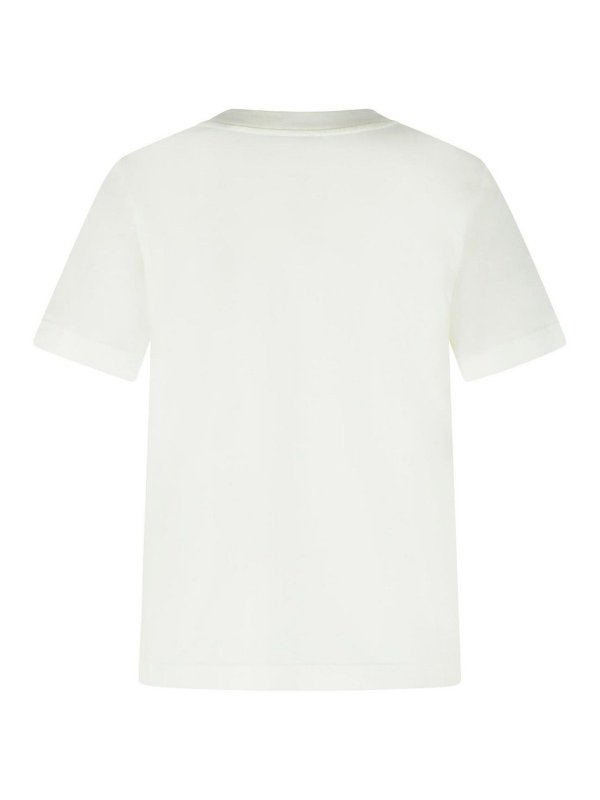 BURBERRY: Strickpullover mit Rundhalsausschnitt online - Rundhalspullover - Weiß