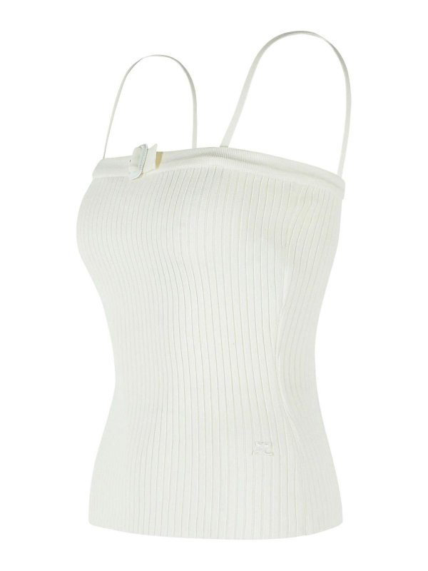 The Best Shops Courreges: Tops y camisetas sin mangas - Top - Blanco