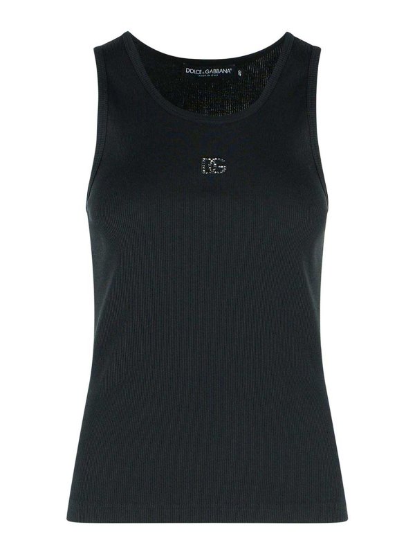 DOLCE & GABBANA: トップス＆タンクトップ - トップ/タンクトップ - 黒