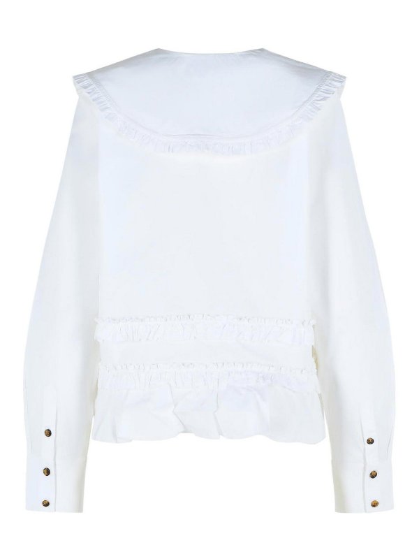 GANNI: Hemden online - Hemd - Weiß