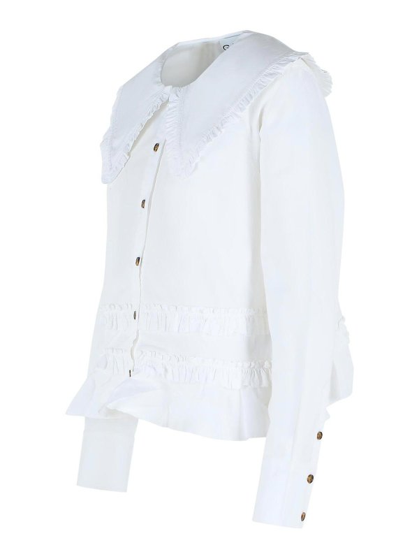 The Best Shops GANNI: Hemden - Hemd - Weiß