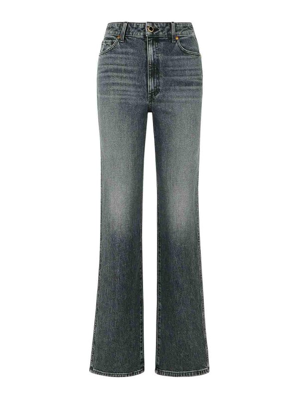 KHAITE: jeans dritti, a sigaretta - Jeans in cotone Danielle