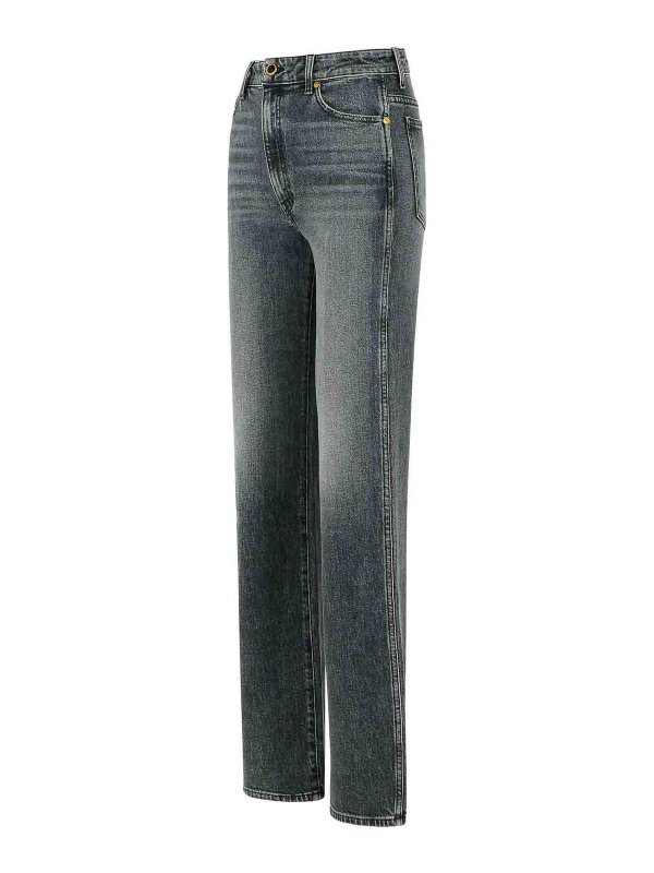 The Best Shops KHAITE: jeans dritti, a sigaretta - Jeans in cotone Danielle