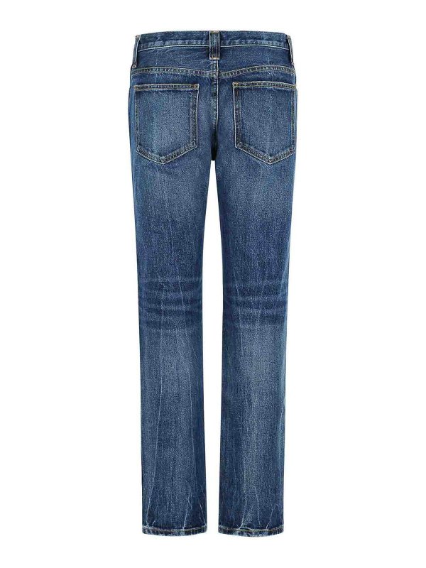 KHAITE: Jeans Rectos online - Vaqueros Rectos - Azul