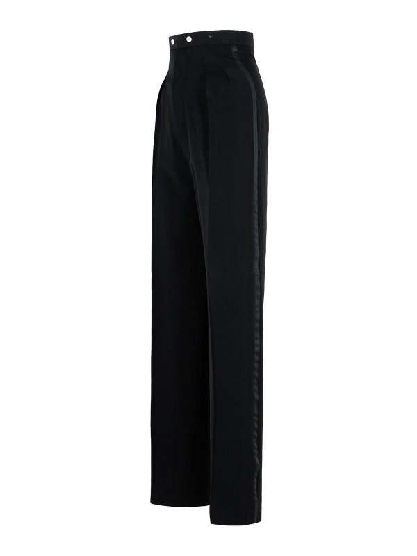 The Best Shops Maison Margiela: casual trousers - Black Wool Pants
