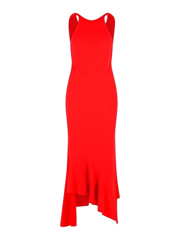 THE ANDAMANE: ニーレングスドレス - 膝丈ドレス - 赤