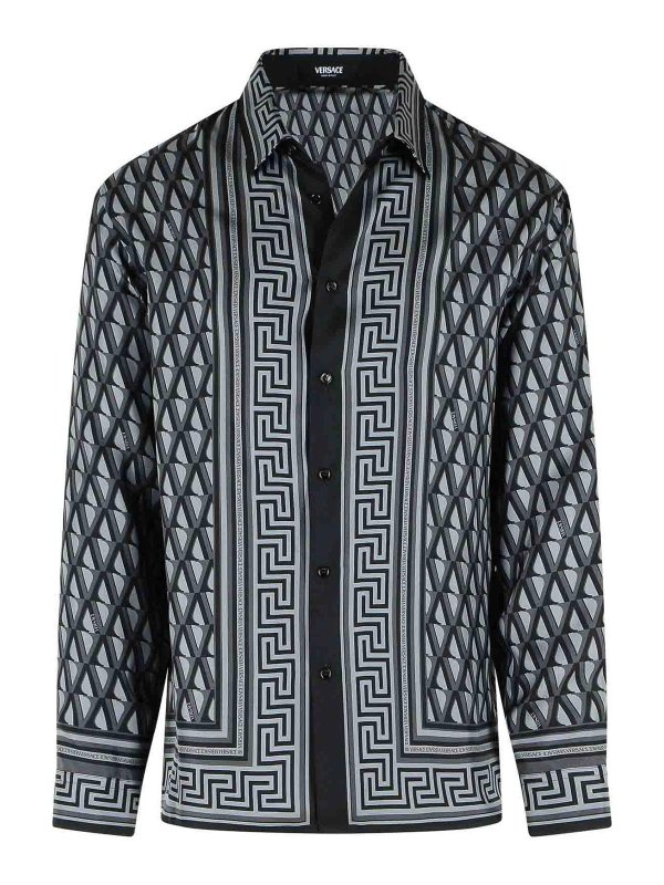 VERSACE: Camisas - Camisa - Gris