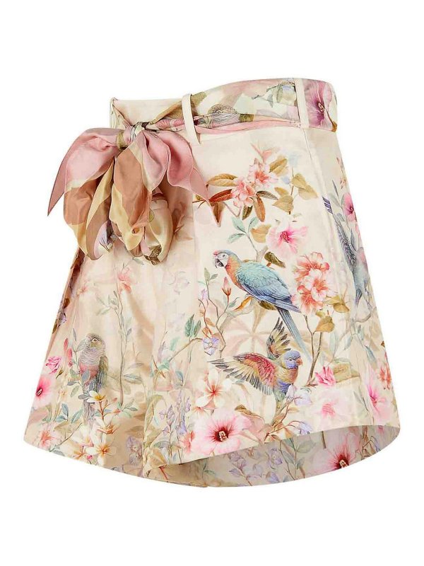 The Best Shops ZIMMERMANN: トラウザーショーツ - ショートパンツ - クリーム