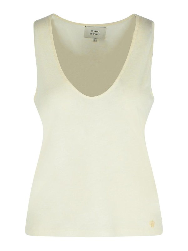 LOULOU STUDIO: トップス＆タンクトップ - トップ/タンクトップ - 白