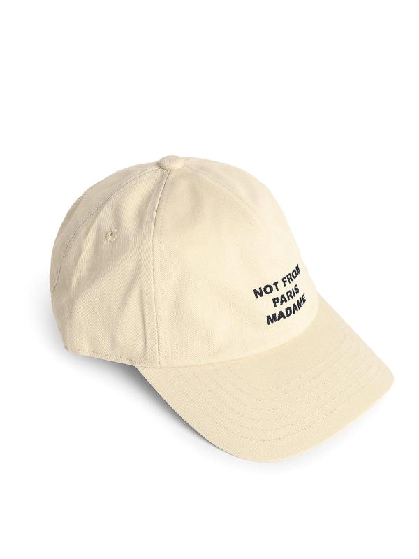 DRÔLE DE MONSIEUR: hats & caps online - Ivory Cotton Cap