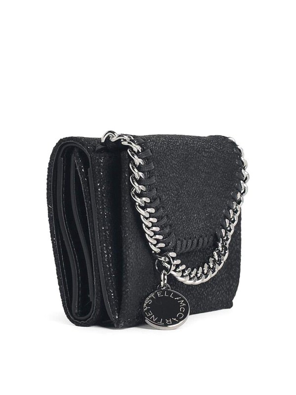 STELLA McCARTNEY: wallets & purses online - Black  Wallet In Shaggy Deer