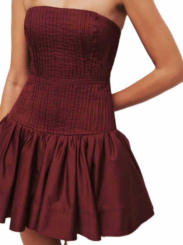 The Best Shops AJE: ショートドレス - ショートドレス - ダークレッド