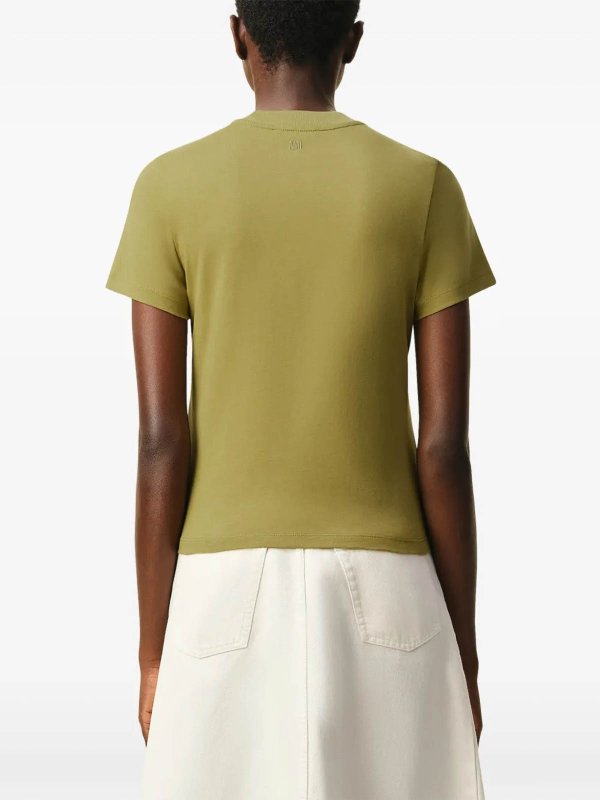 Camiseta - Verde Replica 
online: AMI PARIS