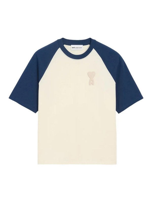 AMI PARIS: crew necks - Two Tone Tee