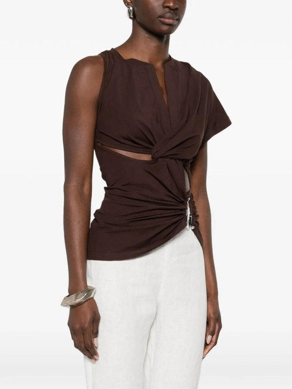 CHRISTOPHER ESBER: Tops y camisetas sin mangas online - Top - Marrón