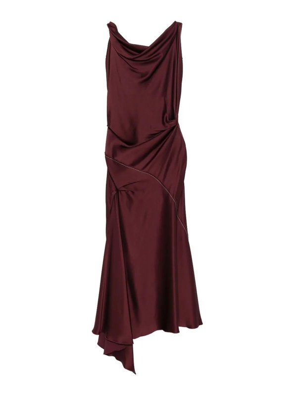 VICTORIA BECKHAM: knee length dresses - Asymmetric Dress