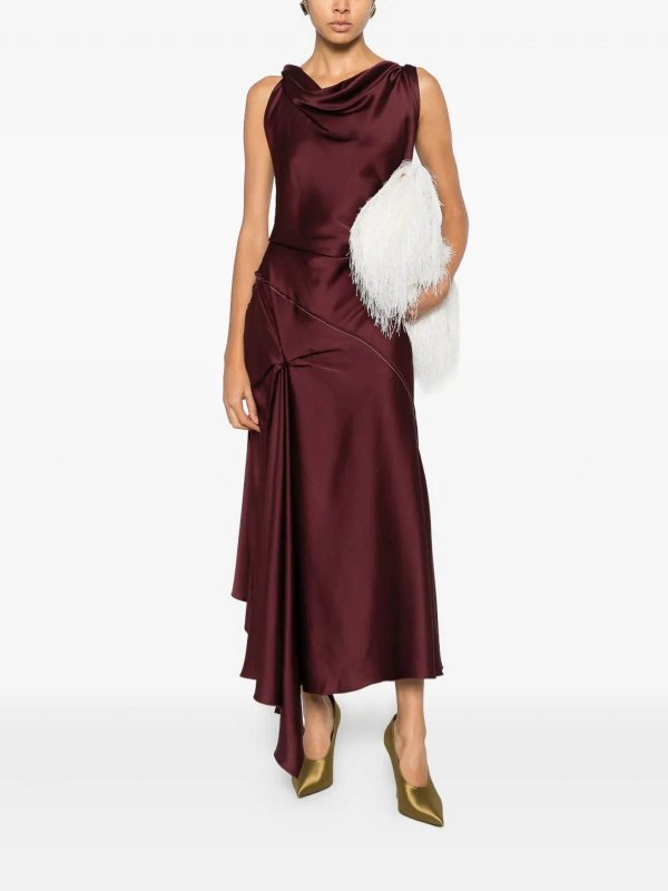 The Best Shops VICTORIA BECKHAM: knee length dresses - Asymmetric Dress