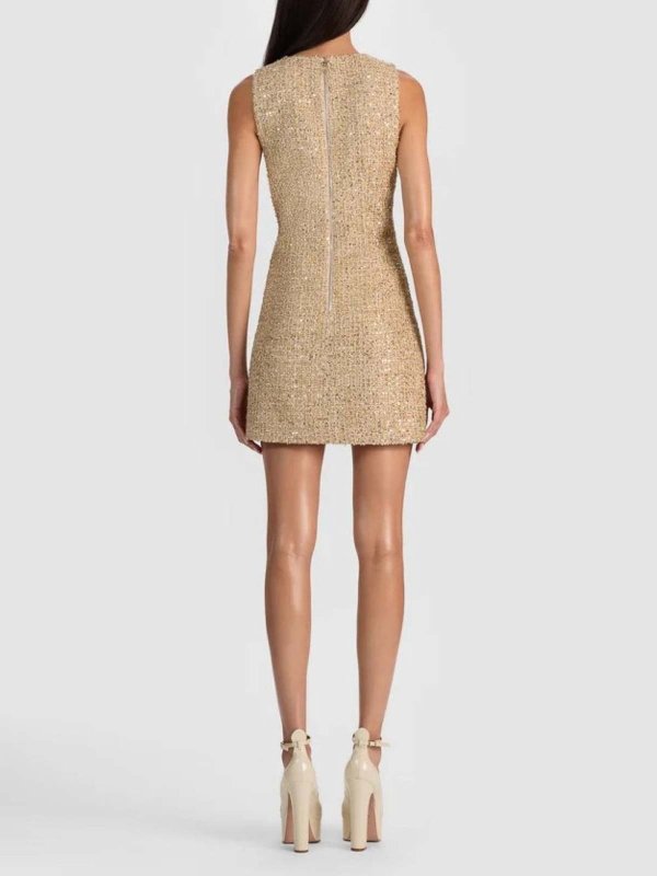 ショートドレス - 金 shop online: ALICE+OLIVIA