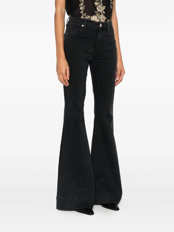 The Best Shops ALICE+OLIVIA: Jeans Rectos - Vaqueros Rectos - Negro