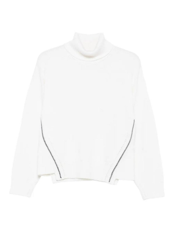 ALPHA STUDIO: Rollkragenpullover  und Polo-Ausschnitt - Rollkragenpullover - Weiß