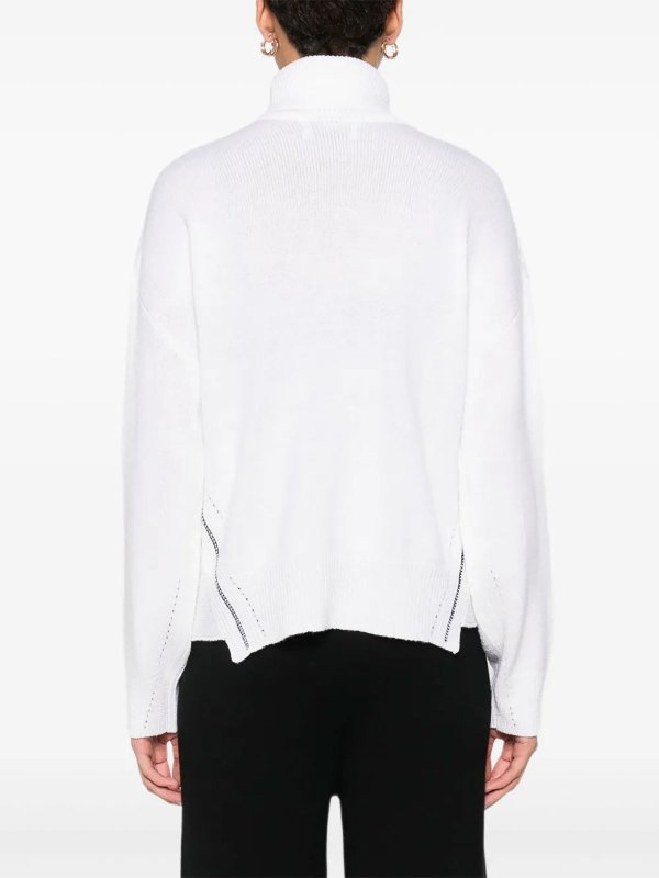 Rollkragenpullover - Weiß shop online: ALPHA STUDIO