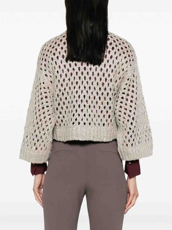 クルーネック - グレー shop online: BRUNELLO CUCINELLI