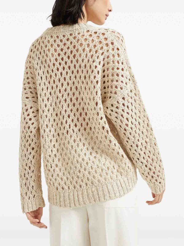 クルーネック - ベージュ Replica 
online: BRUNELLO CUCINELLI