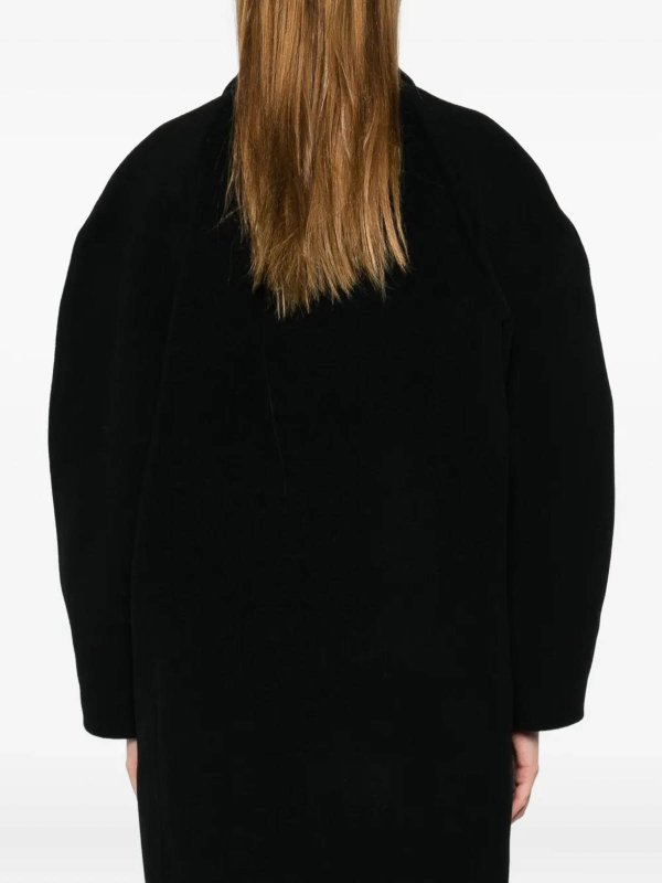 膝丈コート - 黒 Replica 
online: FILIPPA K