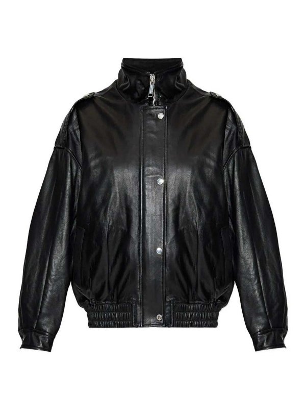 MICHAEL KORS: leather jacket - Leather Jacket