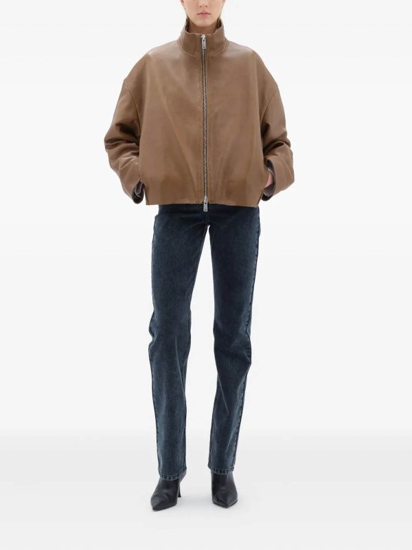 The Best Shops REMAIN Birger Christensen: leather jacket - Bonded Leather Jacket