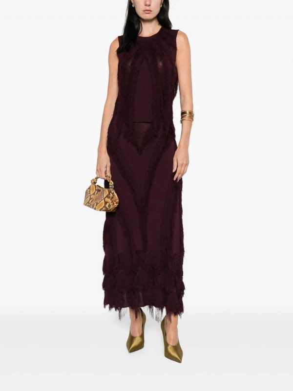 The Best Shops ULLA JOHNSON: トップス＆タンクトップ - トップ/タンクトップ - ダークレッド