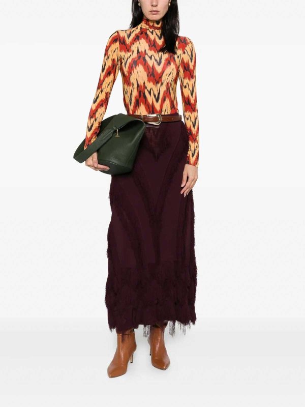 The Best Shops ULLA JOHNSON: Col roulé & Col polo - Pull Col Roulé - Orange