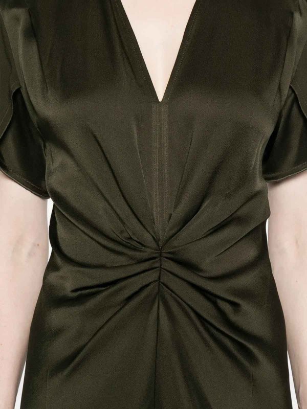 VICTORIA BECKHAM: ショートドレス online - ショートドレス - 緑