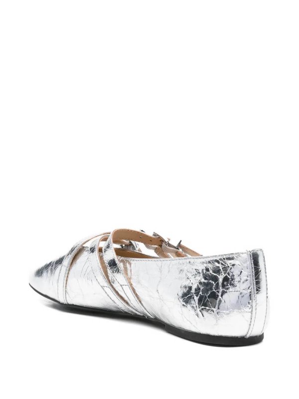 フラットシューズ - 銀 shop online: MICHAEL KORS