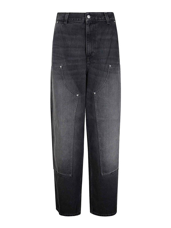 CARHARTT: straight leg jeans - W Brandon Double Knee Pant Smith