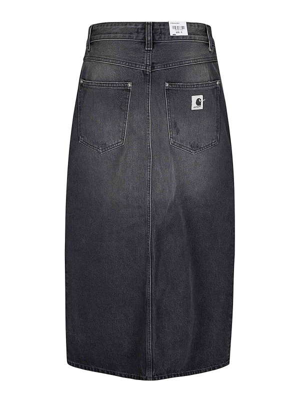CARHARTT: ニーレングススカート＆ミディ丈 online - 膝丈/ミディスカート - 黒