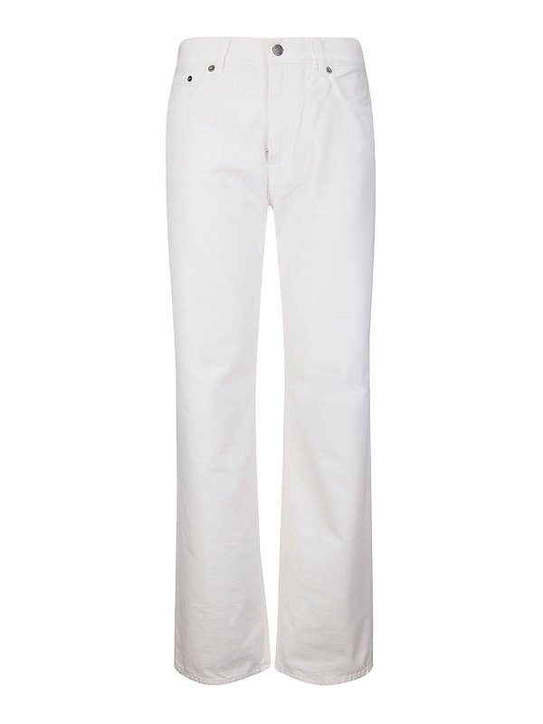 HAIKURE: ストレートジーンズ - ストレートジーンズ - クリーム