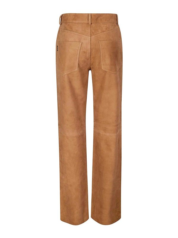 HAIKURE: レザートラウザー online - レザーパンツ - ブラウン