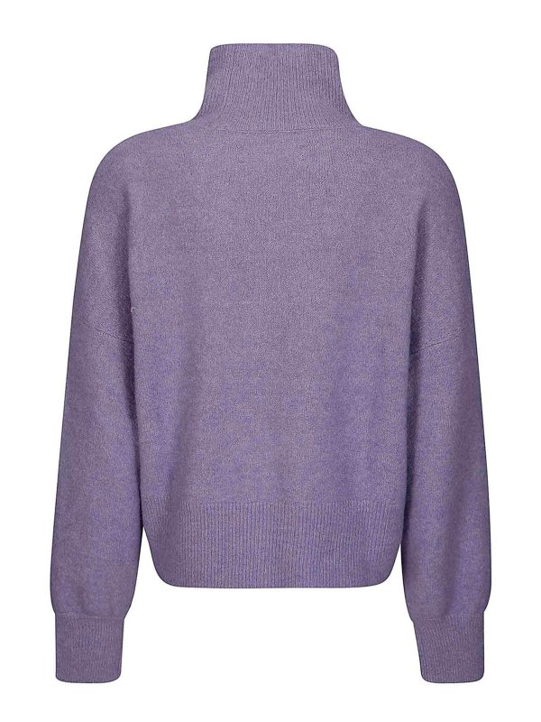 SAMSOE SAMSOE: Strickpullover mit Rundhalsausschnitt online - Rundhalspullover - Hell-Lila