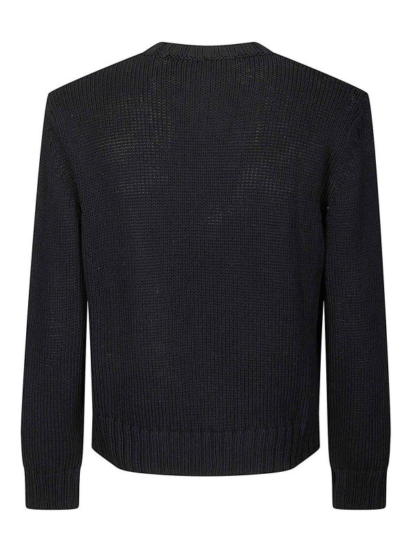 SUNFLOWER: Strickpullover mit Rundhalsausschnitt online - Rundhalspullover - Schwarz