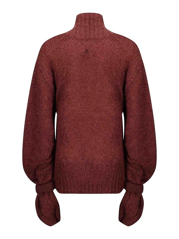 DRIES VAN NOTEN: カーディガン online - カーディガン - ダークレッド