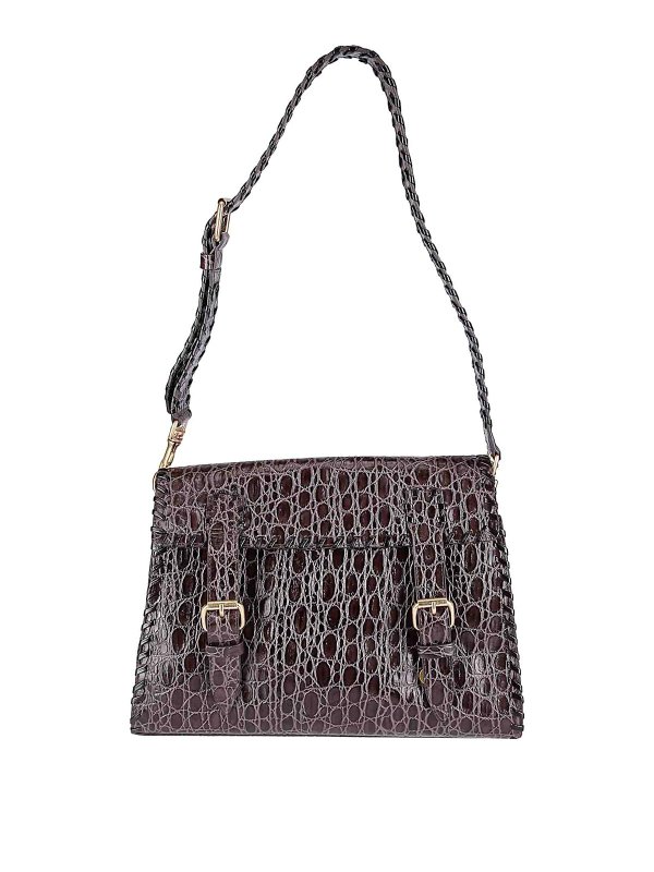 DRIES VAN NOTEN: クロスボディバッグ - クロスボディバッグ - グレイッシュブラウン