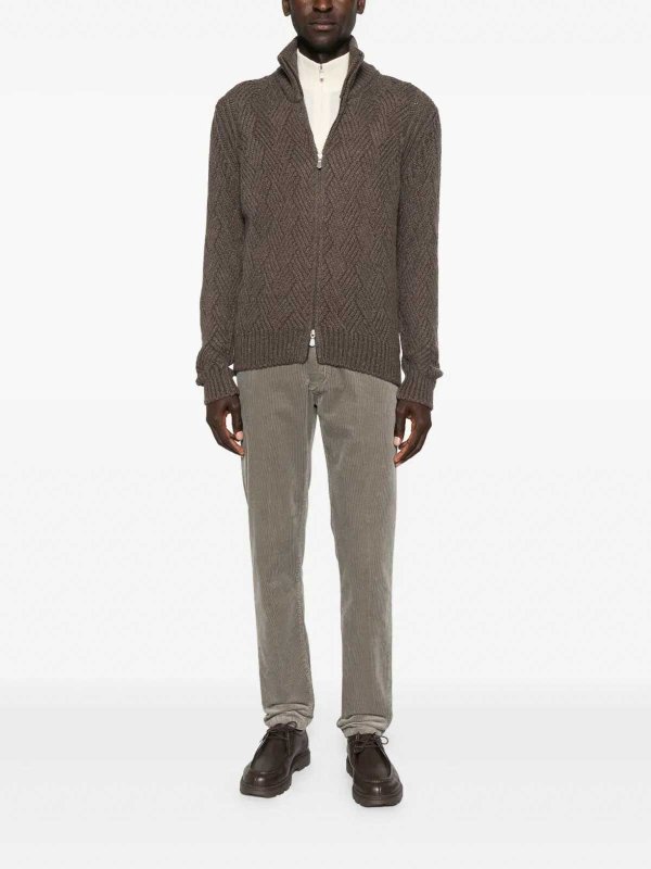 BARBA NAPOLI: カーディガン online - カーディガン - ダークブラウン