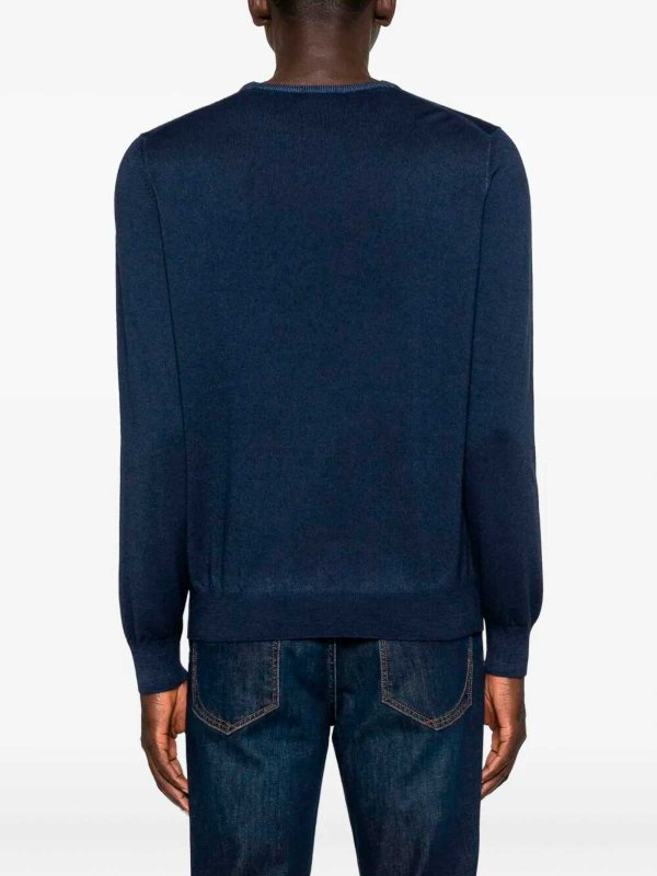 BARBA NAPOLI buy online クルーネック - ブルー