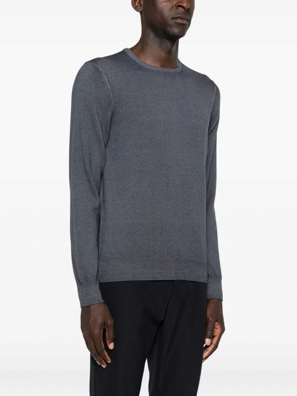 BARBA NAPOLI buy online クルーネック - ダークグレー