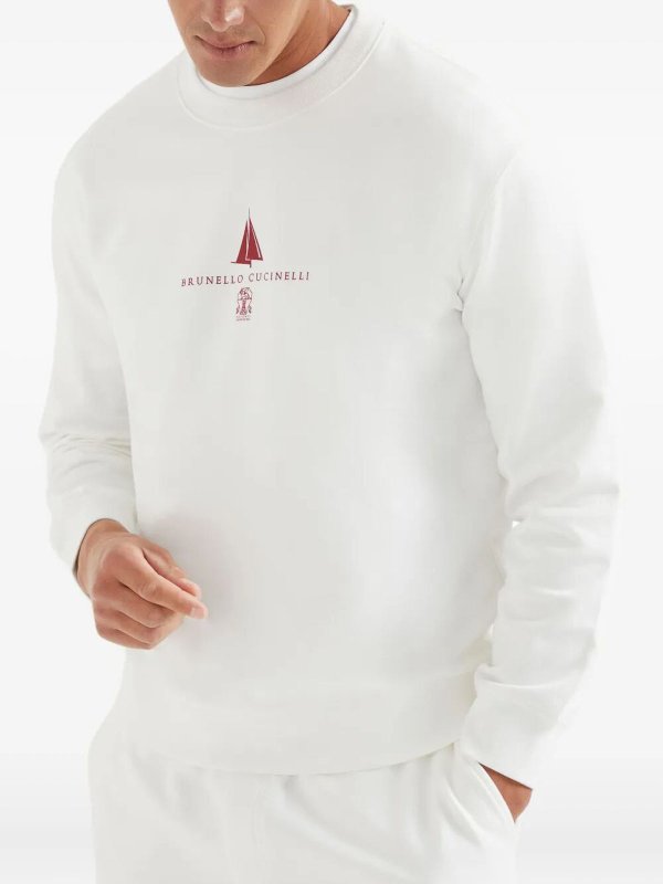 The Best Shops BRUNELLO CUCINELLI: スウェット＆セーター - スウェットシャツ/セーター - クリーム