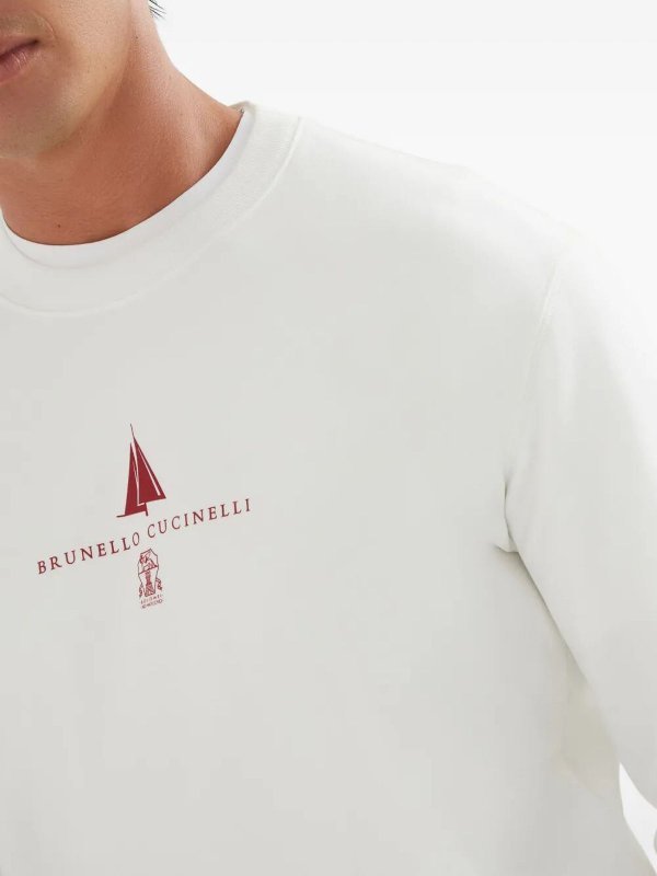 スウェットシャツ/セーター - クリーム shop online: BRUNELLO CUCINELLI