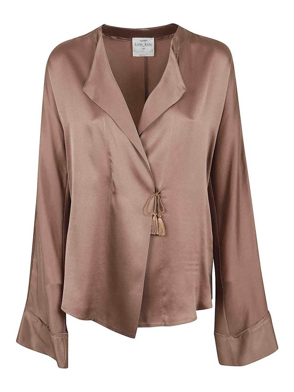 FORTE FORTE: Hemden - Hemd - Silber