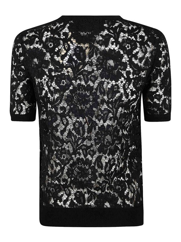 VALENTINO GARAVANI: t-shirts online - Maglia | Mossi | Lace And Cotton